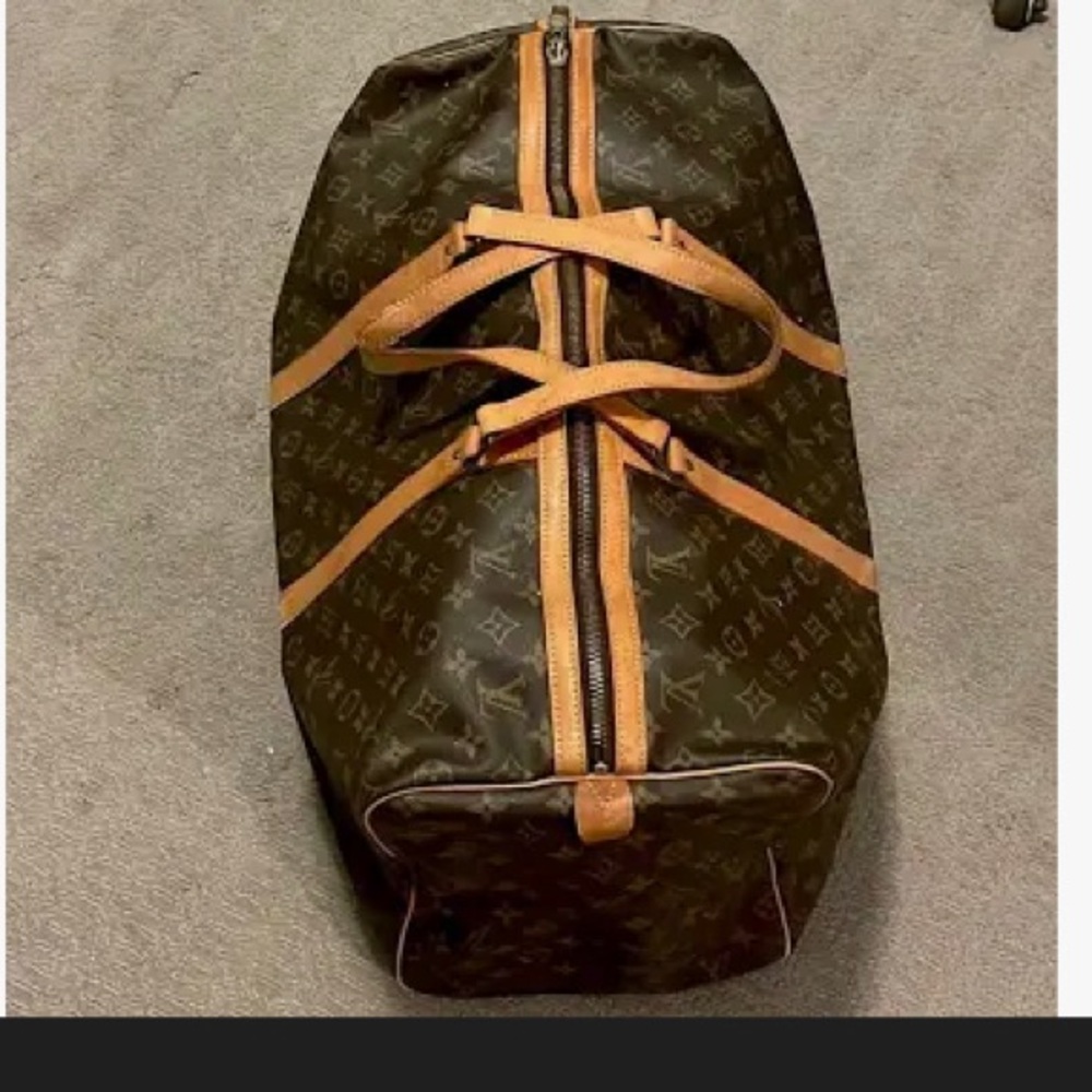 RARE Vintage Monogram Square Side KeepAll Unisex Duffle.  Retail $2500